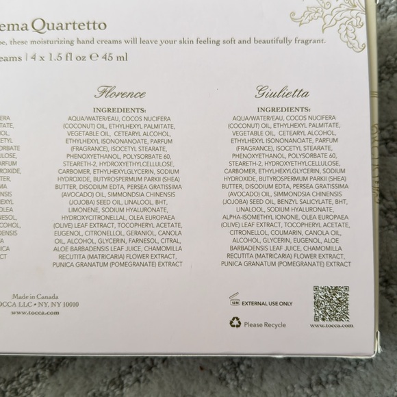 Tocca Hand cream set ( 4 x 1.5 fl oz)Brand new - Picture 4 of 4